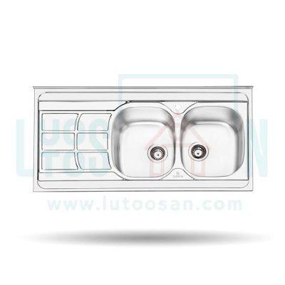 سینک استیل روکار پرنیان کد 1109