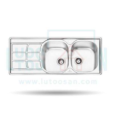 سینک دو قلو پرنیان مدل 1209