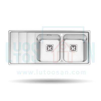 سینک ظرفشویی دوقلو پرنیان کد 1221 PS