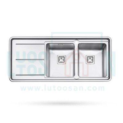 سینک استیل پرنیان کد 1225