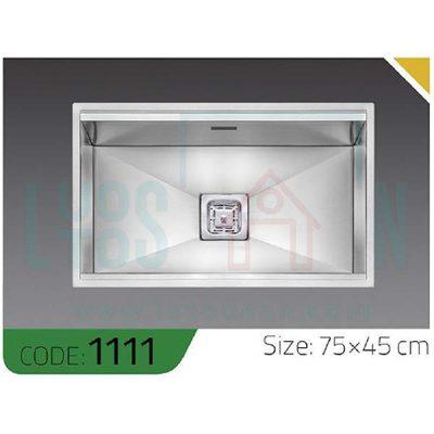 سینک ظرفشویی توکار الکا استیل کد 1111