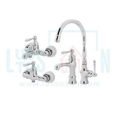 ست شیرالات زرشام مدل اماتیس کروم