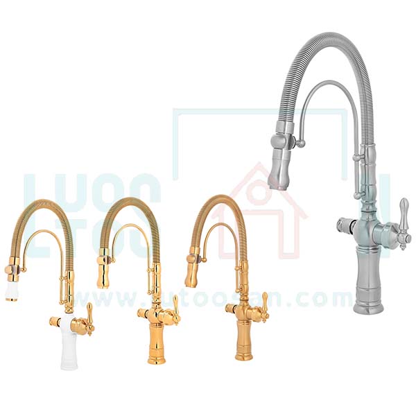 Liana-domanzore-set شیر ظرفشویی تصفیه دار فنری زرشام مدل لیانا