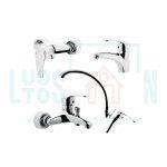 ست شیرآلات البرزروز مدل مروارید رنگ استیل