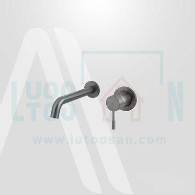 روشویی توکار مدل رومانیا رنگ کروم مات