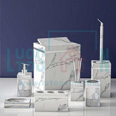 ست رویا طرح سنگ سفید کروم