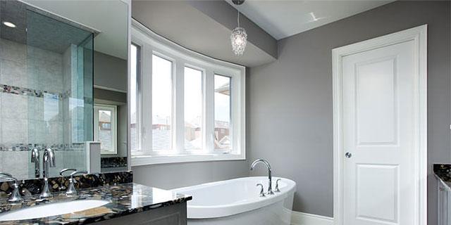 رنگ مناسب برای روشویی با دیوارهای خاکستری