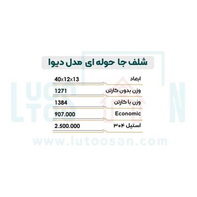 شلف جا حوله ای نیکاد مدل دیوا کد 223