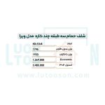 شلف حمام نیکاد مدل ویرا کد 204